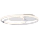 Brilliant Runda Kattovalo Metalli- Silicone Valkoinen 45W 5200lm - 830-865 CCT | 500mm - Kaukosäädin Himmennettävä