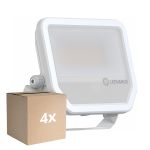 Monipakkaus 4x Ledvance LED Valonheitin Aluminium Valkoinen 41//27W 6000lm 100D - 865 Päivänvalo Valkoinen | IP66 - Symmetrinen