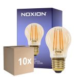 Monipakkaus 10x Noxion Lucent Lustre LED E27 Filament Keltainen 4.5W 400lm - 822 Erittäin Lämmin Valkoinen | Himmennettävä - Korvaa 35W
