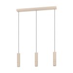 Eglo Riippuvalaisin Caminia Teräs Hiottu 3x4.7W 3x345lm - 830 Lämmin Valkoinen | IP20 - Sis. 3x GU10