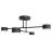 Emibig Kattovalo Halo Teräs Musta | Sopii 4x GX53 - Max 8W