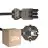 Monipakkaus 25x Noxion GST-Yhteensopiva Virtajohto - Nainen + Schuko Europlug - Musta 5m - 3 pole 0.75mm2