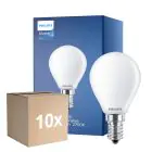 Monipakkaus 10x Philips Master Value LED Lustre E14 Pallo Matta 3.4W 470lm - 927 Erittäin Lämmin Valkoinen | Paras Värintoisto - Himmennettävä - Korvaa 40W