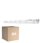 Monipakkaus 4x Ledvance LED Loisteputkivalaisimet Vedenkestävä Kosteudenkestävä 58W 8000lm - 840 Kylmä Valkoinen | 150cm